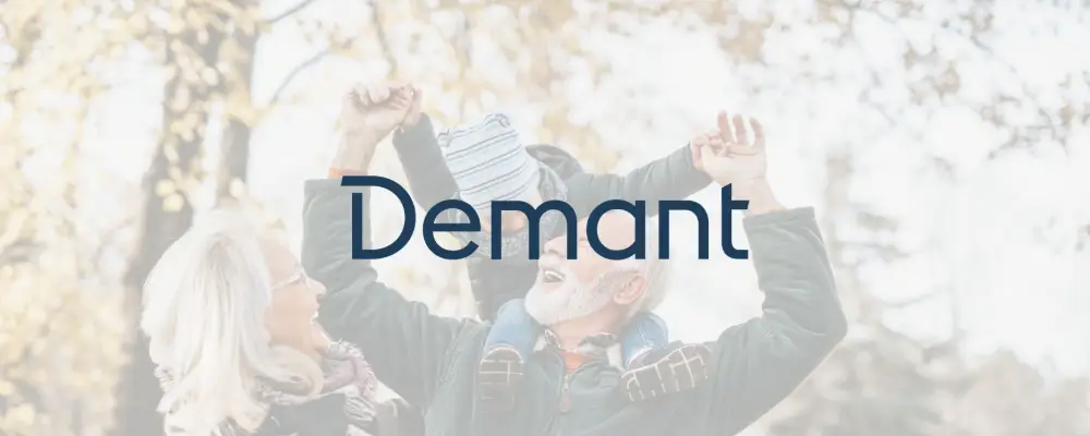 Demant logo, bruges fordi Blue Dock har lavet Intranet for dem