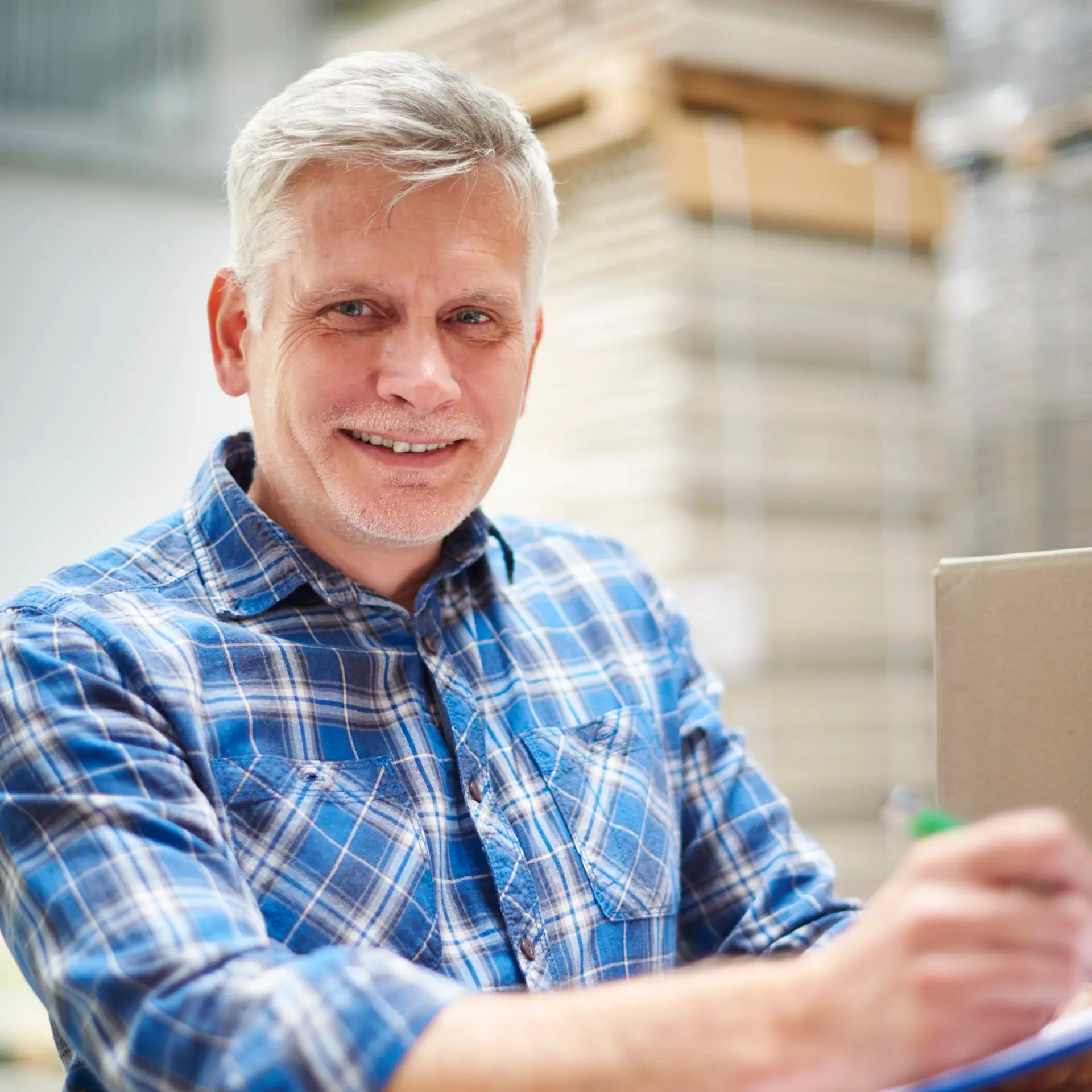 Mand i en produktion er meget glad for et digitalt kvalitetssystem fra blue dock