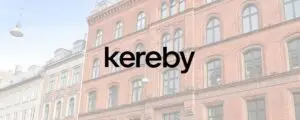 Kereby logo, fordi Blue Dock har lavet et system til billeddatabase og en ejdomsdatabase med en form for dokumenthåndteringssystem på et SharePoint Intranet med indbygget Ferie- og fraværskalende