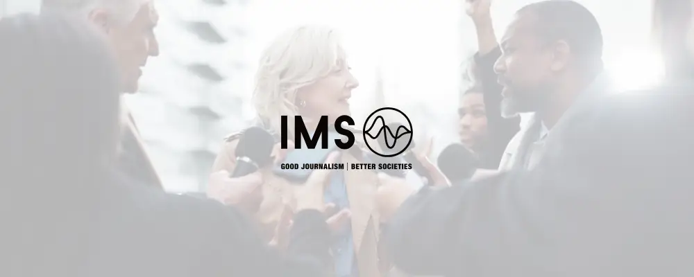 International Media Support logo, bruges fordi Blue Dock har leveret intranet til dem