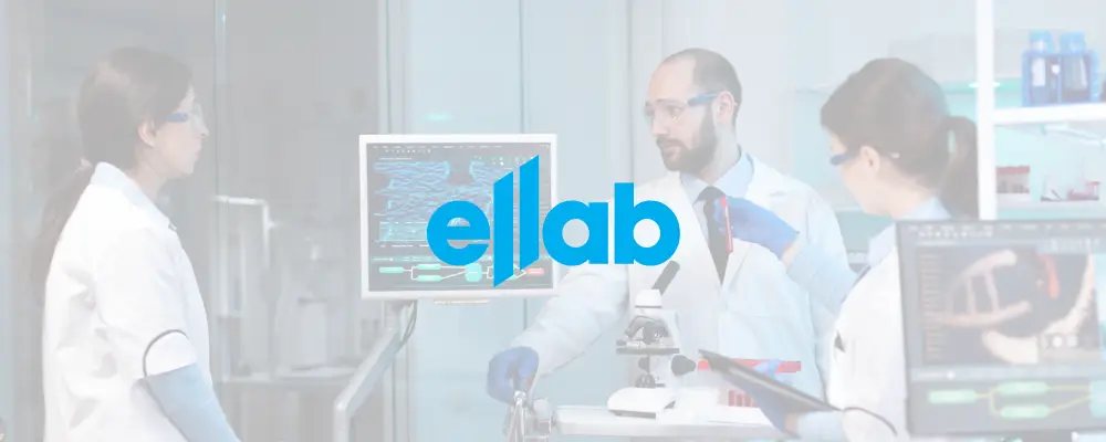 Ellab logo fordi Blue Dock har hjulpet med migrering